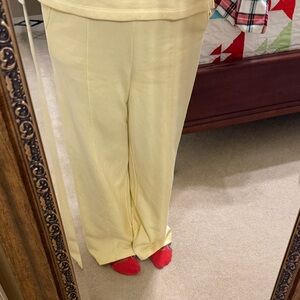 GAP Women's Soft Yellow Flare Pants